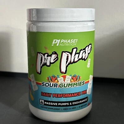 P1 Phase Nutrition Pie Phase Sour Gummies Performance Pre Read Description - Image 1 of 2