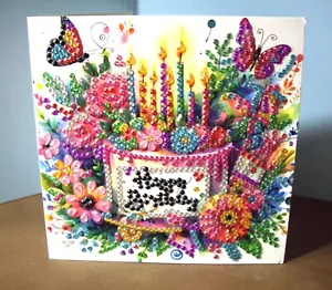 CARTOLINA DI COMPLEANNO FATTA A MANO CON BUSTA - Foto 1 di 3