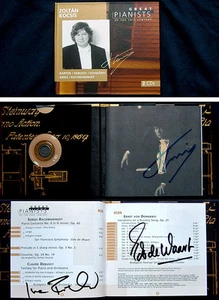 Zoltan KOCSIS, Ivan FISCHER, De WAART Signed GREAT PIANISTS OF THE 20TH CENTURY - Picture 1 of 1