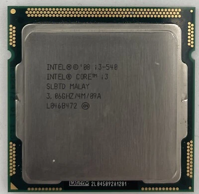 Intel Core i3-540 Desktop CPU Processor- SLBTD - Image 1 of 2