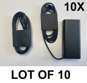 UVG - LOT OF 10 Dell Laptop Charger 65W USB-C Power Adapter LA65NM190 HA65NM190 - Picture 1 of 3