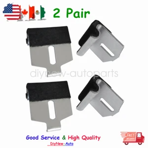 2 Pair Door Window Guide Stabilizers w/Felt For 1967 1968 1969 Camaro Firebird - Picture 1 of 7