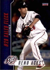 2016 Reno Aces Choice #12 Kaleb Fleck Claysburg Pennsylvania PA Baseball Card