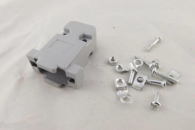 100pcs D-SUB Plastic Hood Cover Backshell & Screws for 9 Pin DB9 15 Pin DB15 VGA - Image 1 of 4