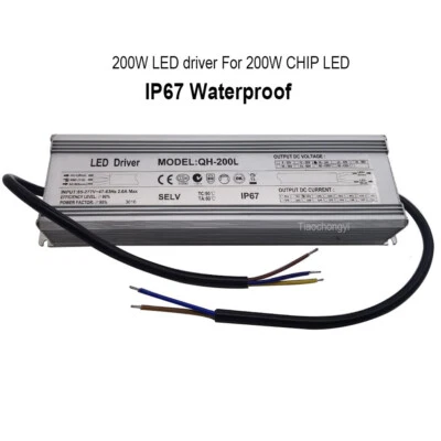 200W LED driver AC85-265V 6A to 18-34V waterproof Constant current For 200W LED - Image 1 of 4
