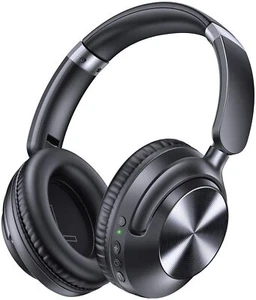 TAGRY Active Noise Cancelling Headphones 100H Playtime Wireless Over Ear Blue... - Picture 1 of 6