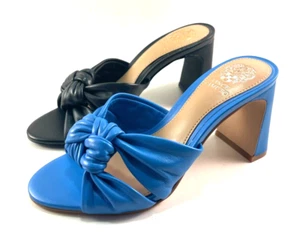Vince Camuto Aleysa Cuero Tacón Medio Sin Cordones Mula Elige Talla/Color - Imagen 1 de 14
