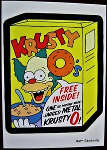 THE SIMPSONS - SIMPSONS MANIA! - Card #47 - "KRUSTY O'S" - INKWORKS 2001 - Picture 1 of 2