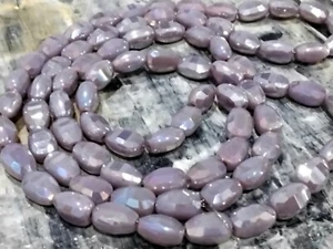 Vidrio opaco electrochapado, lágrima facetada, 8,5 x 6 x 4,5 mm, lila, aproximadamente 78 piezas - Imagen 1 de 3