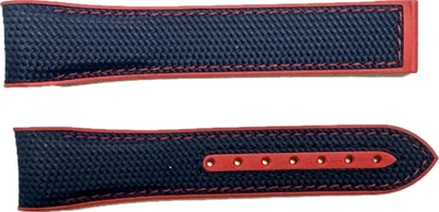 Omega Seamaster 215.32.43.21.04.001 Banda 21 mm Caucho Azul CVZ005991 Genuina Foto 1 de 2