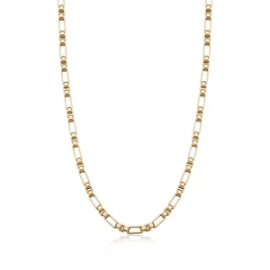 S'AGAPO RIPPLE COLLANA DA UOMO IN ACCIAIO COLOR ORO A MAGLIA CATENA SRP91 (3732) - Imagen 1 de 5