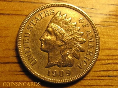 1909-S Indian Head Cent Choice Uncirculated All 4 Diamonds Key Monster Scarce! - Image 1 of 4