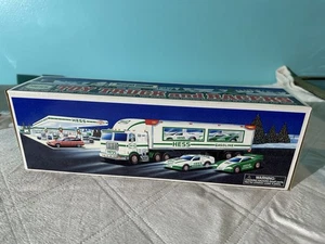 Vintage - 1997 HESS Toy Truck and Racers with 2 Stock Car Style Racers - Picture 1 of 5