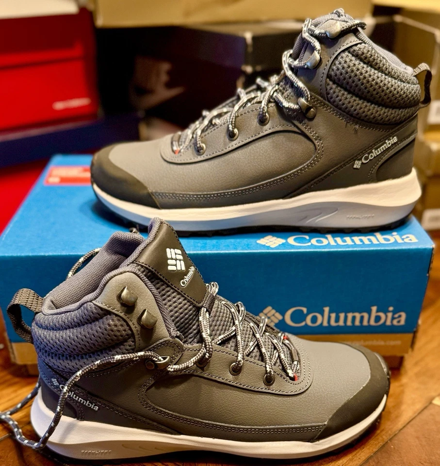 New Columbia Trailstorm Peak Mid Women's Size 8 Boots Hiking Grey Shoes - Image 1 of 3