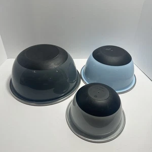 Juego de 3 cuencos mezcladores de acero inoxidable OXO - cuencos azules/grises de 1,5, 3 y 5 cuartos de galón - Imagen 1 de 6