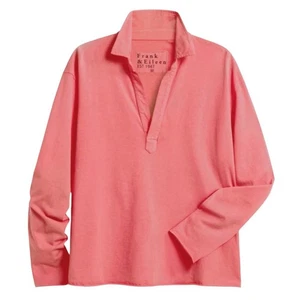 Frank & Eileen Mujer Pequeña Patrick Popover Henley Heritage Jersey Camisa Salmón - Imagen 1 de 8