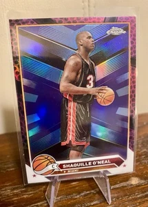Topps Chrome 23-24 Shaquille O‘Neal Miami Heat #148 Pink Basketball Refractor - Bild 1 von 2