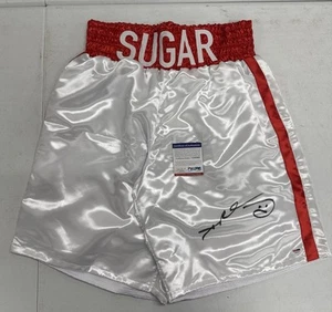 SUGAR RAY LEONARD – Autograph BOXING SHORTS PSA /DNA Certificate - Picture 1 of 7