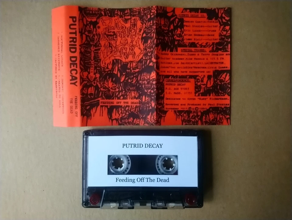 PUTRID DECAY Feeding Off The Dead Tape, Rottrevore Magus Banished Baphomet - Image 1 of 1