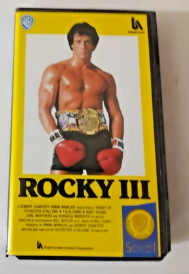 VHS  SILVESTER STALLONE IN ROCKY III  WARNER HOME VIDEO GLI SCUDI 1990 - Immagine 1 di 4