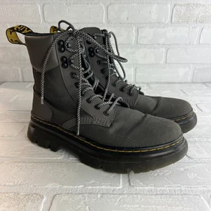 Botas Dr. Martens Tarik Gris Con Cordones Tobillo Utilidad Combate Hombres 8 Mujeres 9 Aire - Imagen 1 de 14