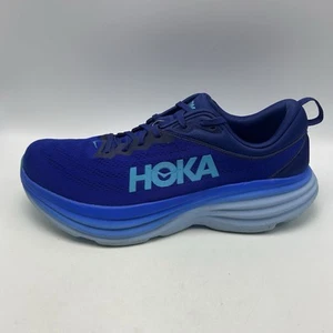Hoka Bondi 8 Shoes Mens 12.5 D Outer Space Blue Road Running Trainers 1123202 - Picture 1 of 14