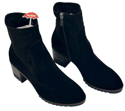 Botas impermeables Blondo Rosalyn negras gamuza tacón grueso para mujer talla 10M nuevas $160 Foto 1 de 4