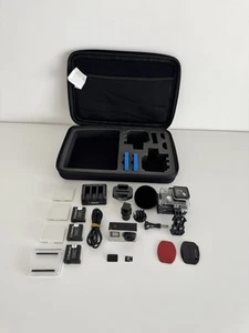 GoPro Hero 4 Silver Pouch Batteries Waterproof Case Charger & Accessories - Picture 1 of 13