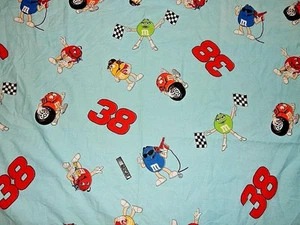4K NWT NASCAR ELLIOTT SADLER 38 M&M's Candy Character Fabric Shower Curtain - Picture 1 of 7