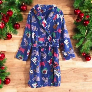 Vera Bradley Christmas Cat Robe Soft Velvet Plush Kitty Cat Lover Mom Gift NWT - Picture 1 of 5