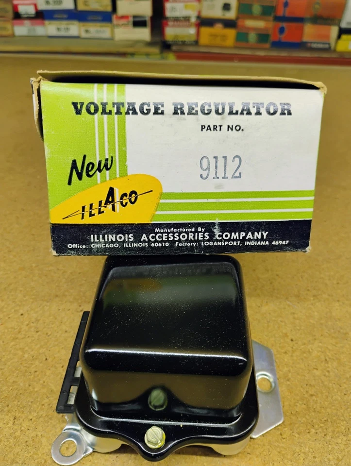 Pontiac 1953-60 Tempest 1963 12V Neg. Grd. Voltage Regulator Rebuilt Made in USA - Image 1 of 4