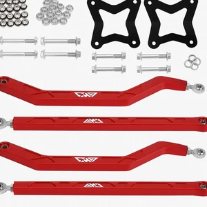 Aluminium Rear Radius Arms Rods For Polaris RZR XP 1000 Turbo 2014-2025 - Red - Bild 1 von 8