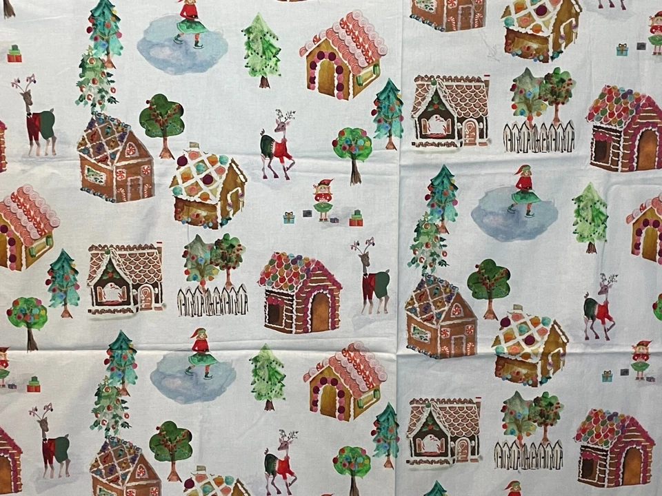 Tela de ensueño de pan de jengibre vacaciones de invierno dulce niña patinadora Miller 1 año Foto 1 de 4