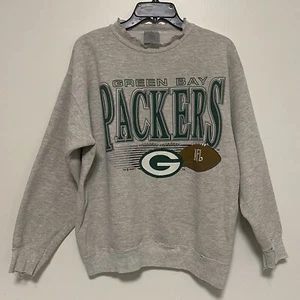 Vintage 1992 Green Bay Packers DISTRESSED Sweatshirt Large~QUICK SHIP~SEE VIDEO~ - Picture 1 of 16