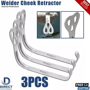 3Pcs Set Weider Dental Retractor Tongue Surgical Mouth Cheek Retracting Lip - Picture 1 of 3