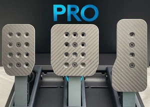 Carbon Pedal Faces for Logitech G Pro Racing Pedals - Picture 1 of 4