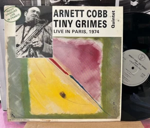 Arnett Cobb/Tiny Grimes Quintet: Live in Paris 1974 LP, France - Imagen 1 de 2