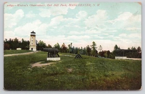 Manchester NH New Hampshire Weston Observatorium Oak Hill Park Postkarte - Bild 1 von 2