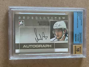 2007 ITG Superlative ALEXANDER OVECHKIN Silver AUTOGRAPH Signed #/50 Auto BGS 10 - Picture 1 of 24