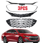 Glossy Black Grille  For Chevrolet Malibu 2019 2020 2021-2023 Front Bumper Grill