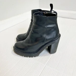 Botas Chelsea Dr. Marten Magdalena Cuero Tacón Talla EU 38 Talla 7 AW004 Negras - Imagen 1 de 15