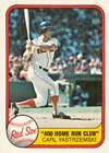 1981 Fleer Baseball Carl Yastrzemski 400 Hr Club #638 Nm/Mt Boston Red Sox/Sharp