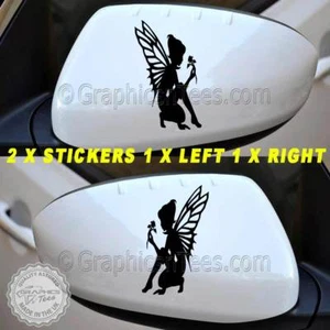 Pegatina de coche Fairy Pixie, espejo de ala, gráficos de parachoques, pegatinas de coche femenino X2 - Imagen 1 de 11