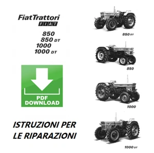Traktor Fiat 850 1000 DT Werkstatthandbuch Reparaturanleitung Service DEU - Bild 1 von 2