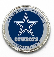 Tribute Coin Dallas Cowboys Super Bowl Championship With Stand