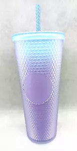 Starbucks 2024 Studded Matte Ombre Tumbler 24oz Blue And Purple Cold Cup - Neu - Bild 1 von 5