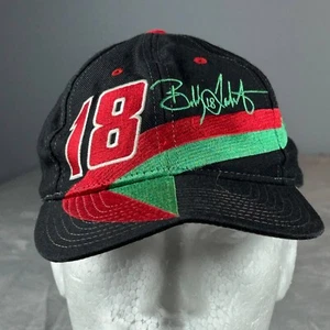 Gorra Nutmeg Racing Snapback Negra Bobby Labonte #18 Ajustable De Colección - Imagen 1 de 8