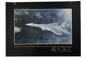 USAF United States Air Force Poster F15 EAGLE - GUARDIAN OF PEACE 23"x17" NOS - Picture 1 of 8