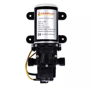 Pompa acqua Camplux 12V 65PSI DC 1,6GPM 6LPM membrana per caravan, camper, barca - Foto 1 di 9