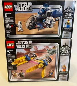 ENTRAMBI I SET LEGO! Star Wars Anakin's Podracer 75258 & 75262 Dropship imperiale 20° - Foto 1 di 6